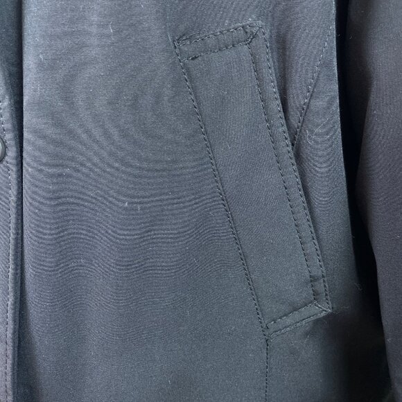 Andrew Marc Women's Black Coat With Faux Fur Hoodie Size XL - New - Picture 7 of 12